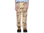 Vetements Men's Camouflage Shredded Cotton Cargo Pants