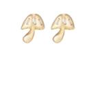 Brent Neale Women's Magic Mushroom Stud Earrings-gold