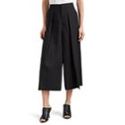 Pt01 Women's Worsted Wool Foldover Culottes - Black