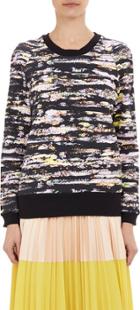 Cedric Charlier Abstract-print French Terry Sweatshirt-black
