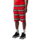 Burberry Men's Heritage-striped Wool Shorts - Red