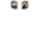 Monique Pan Women's White Diamond & Woolly Mammoth Tooth-root Stud Earrings