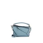 Loewe Women's Puzzle Small Leather Shoulder Bag - Blue