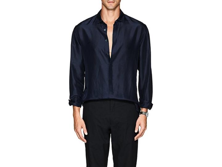 Giorgio Armani Men's Silk Georgette Shirt
