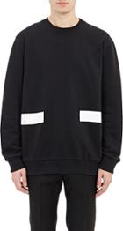 Givenchy Contrast Band Sweatshirt-black