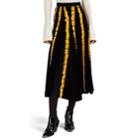 Proenza Schouler Women's Tie-dyed Velvet Jersey Midi-skirt - Black Pat.