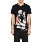Made In Me 8 Men's Kiss-graphic Cotton T-shirt-black