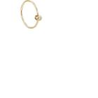 Shihara Women's One-stone Hoop Earring 01-gold