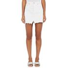 Grlfrnd Women's Milla Denim Miniskirt-white