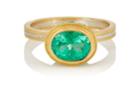 Judy Geib Women's Lovely Colombian Emerald Ring