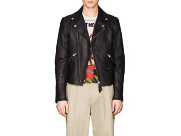 J.w.anderson Men's Patchwork Leather Moto Jacket