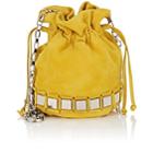 Tomasini Women's Lucile Mini Suede Bucket Bag-yellow
