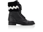 Manolo Blahnik Women's Campchafur Leather & Fur Ankle Boots