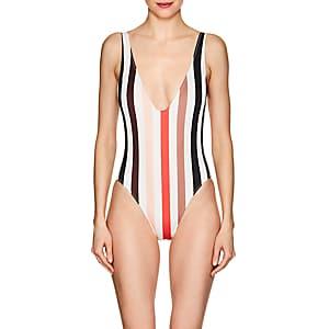 Solid & Striped Women's Michelle Striped One-piece Swimsuit-red, White