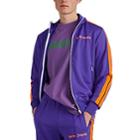 Palm Angels Men's Logo Tech-jersey Track Jacket - Purple