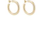 Carbon & Hyde Women's Tube Hoop Earrings - Gold