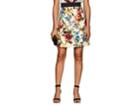 Dolce & Gabbana Women's Garden-print Wool-silk Miniskirt