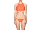 Chromat Women's Crisscross Halter Bikini Top