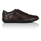 Tod's Men's Owen Burnished Leather Sneakers-brown