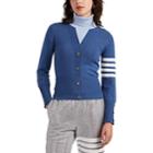 Thom Browne Women's Cashmere Trompe L'ail Sweater - Blue