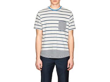 Ps By Paul Smith Men's Mixed-striped Organic Cotton T-shirt