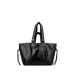 Isabel Marant Women's Wardy Leather Shopper Tote Bag - Black