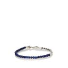 Caputo & Co Men's Lapis Lazuli Beaded Bracelet - Blue
