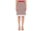Brock Collection Women's Pleated-hem Gingham Twill Skirt