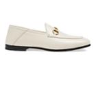 Gucci Women's Brixton Leather Loafers - White