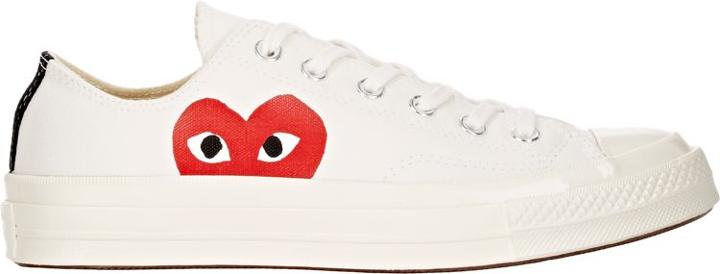 Comme Des Garons Women's Chuck Taylor 1970s Low-top Sneakers-white Si