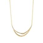 Tejen Women's Small Crescent Pendant Necklace - Gold