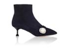 Miu Miu Women's Embellished Suede Ankle Boots