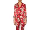 Barneys New York Women's Floral Silk Pajama Top