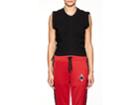 T By Alexander Wang Women's Ruched Cotton Crop Top