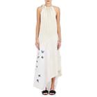 J.w.anderson Women's Embroidered Patchwork Halter Dress-off White