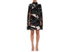 Valentino Women's Panther-print Silk Cape Dress