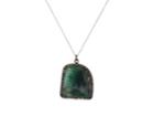 Feathered Soul Women's Emerald & Sterling Silver Pendant Necklace