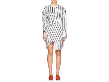 Ji Oh Women's Striped Cotton Asymmetric Shirtdress
