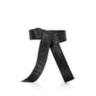 Givenchy Women's Stitched Patent Leather Wide Tie Belt-black