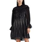 Alberta Ferretti Women's Silk-blend Fil Coup Minidress - Black