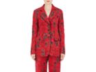 Derek Lam Women's Floral Jacquard Two-button Jacket