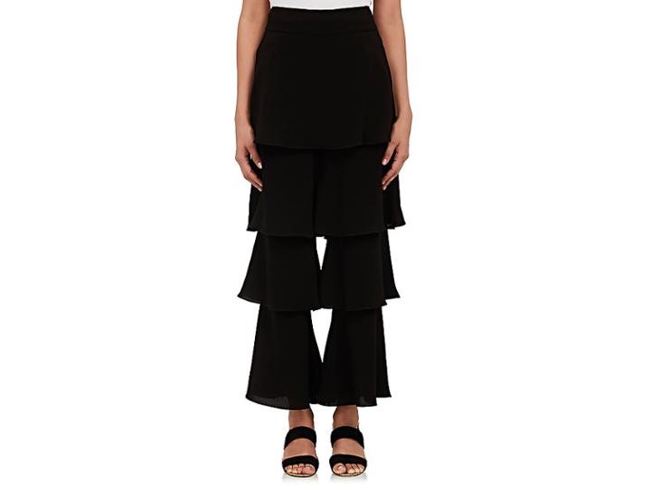 Osman Women's Felix Ruffle Trousers-black