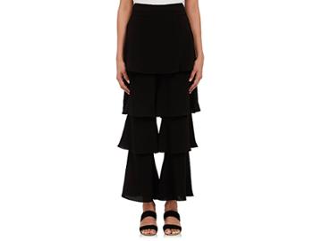 Osman Women's Felix Ruffle Trousers-black