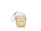 Paco Rabanne Women's Straw & Leather Cage Bucket Bag