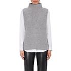 Barneys New York Women's Wool-cashmere Sweater Vest-dark Gray