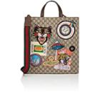 Gucci Men's Appliqud Gg Supreme Shopper Tote Bag - Beige, Tan