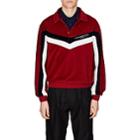Givenchy Men's Colorblocked Velvet Polo Shirt-red