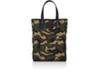 Tomasini Men's Slim Shopper Canvas & Leather Tote Bag