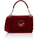 Fendi Women's Kan I Velvet Shoulder Bag-red