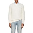 Barneys New York Men's Cotton-alpaca Crewneck Sweater-ivorybone